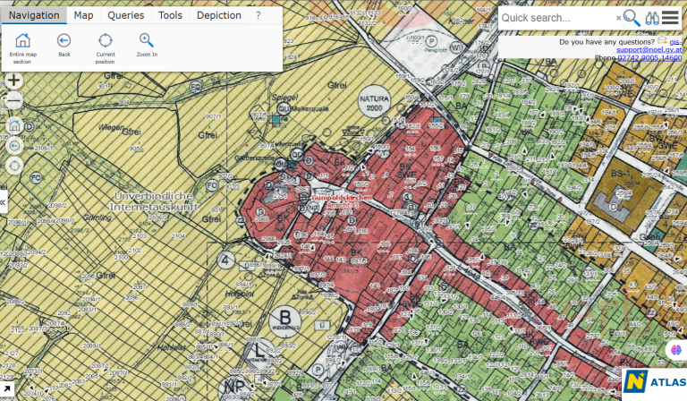 Identification of Free Commercial Land Plots in Lower Austria – Web GIS Analysis